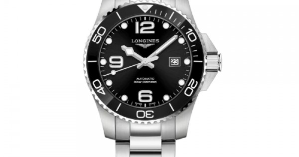 WATCH L3782SB STEEL BLACK CERAMIC 41 MM HYDROCONQUEST LONGINES